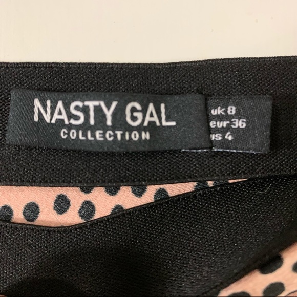 Nasty Gal Rose Gold Animal Print Midid Skirt size 4 - Picture 3 of 4
